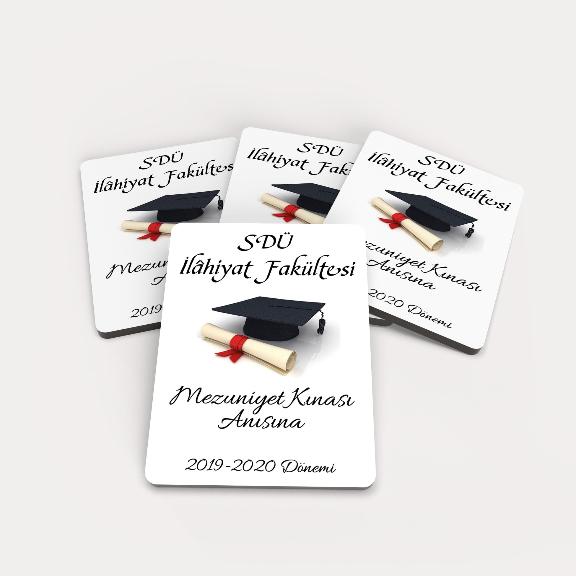 Mezuniyet Temalı Ahşap Magnet