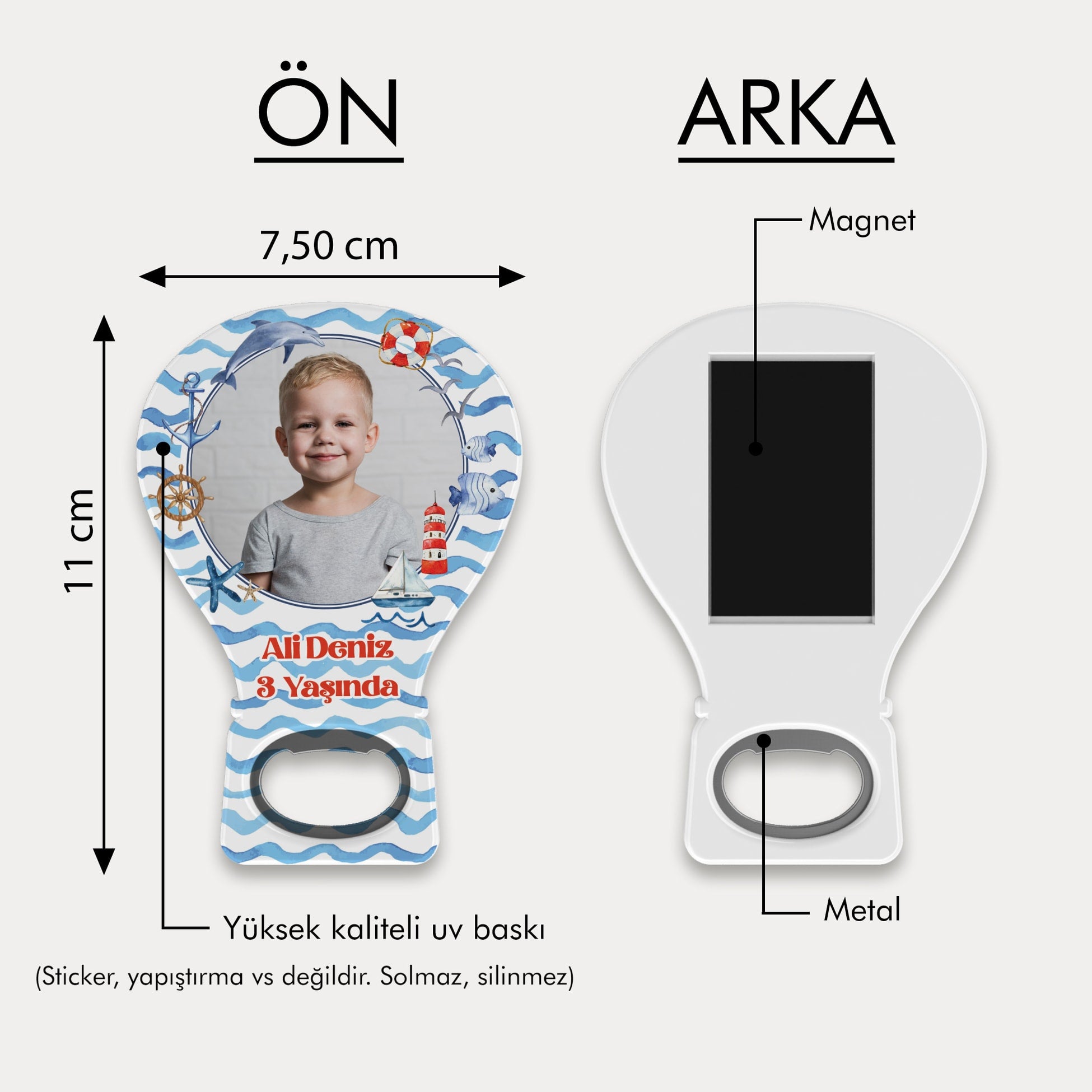 Deniz Temalı Balon Açacak Magnet
