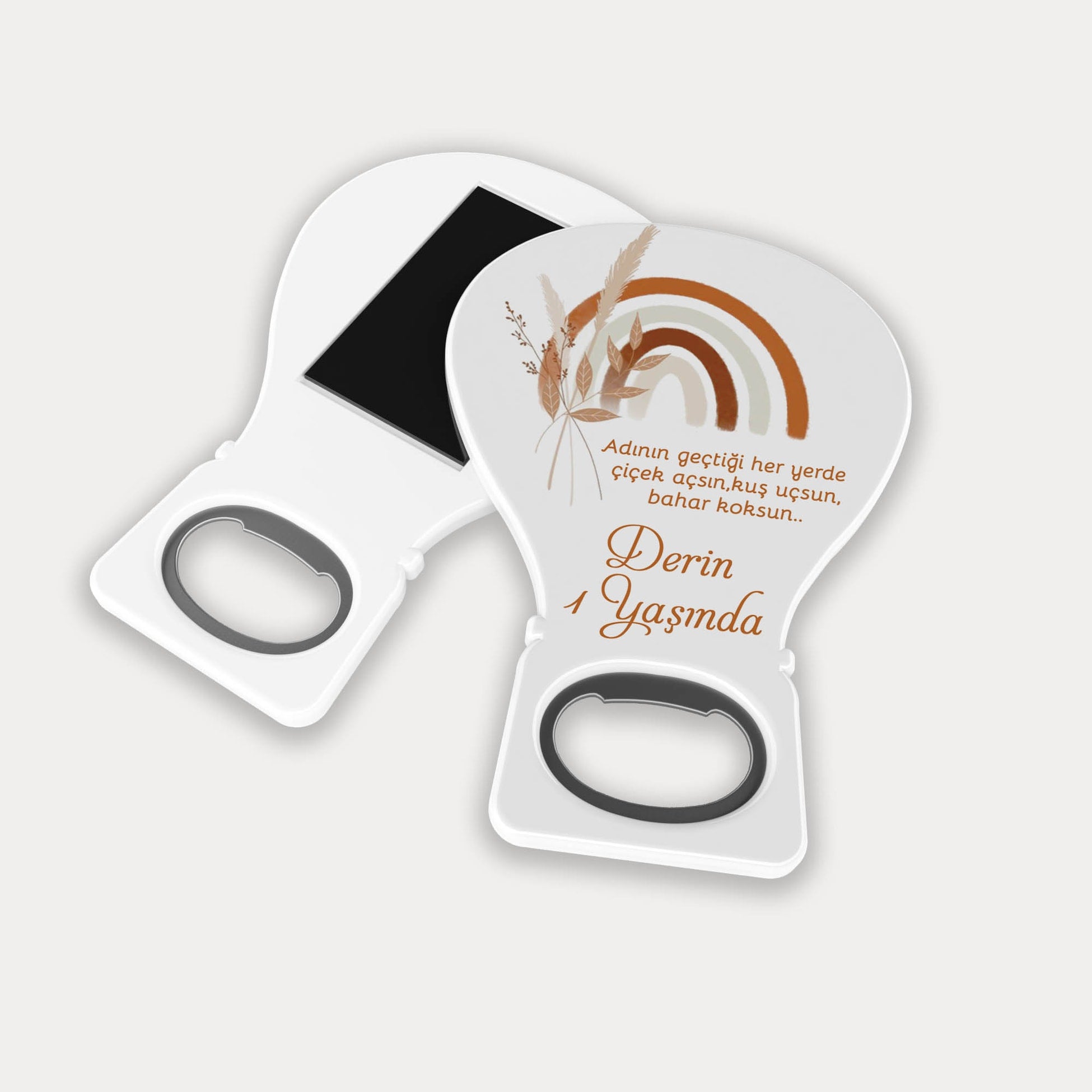 Gökkuşağı Desenli Balon Açacak Magnet