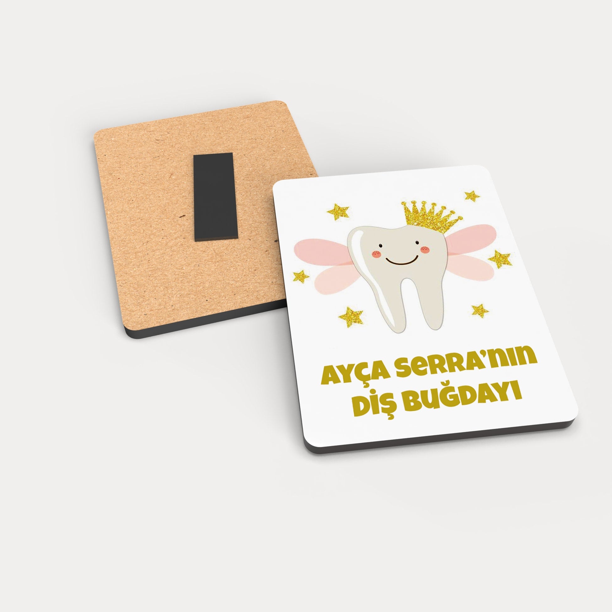 Diş Temalı Ahşap Magnet