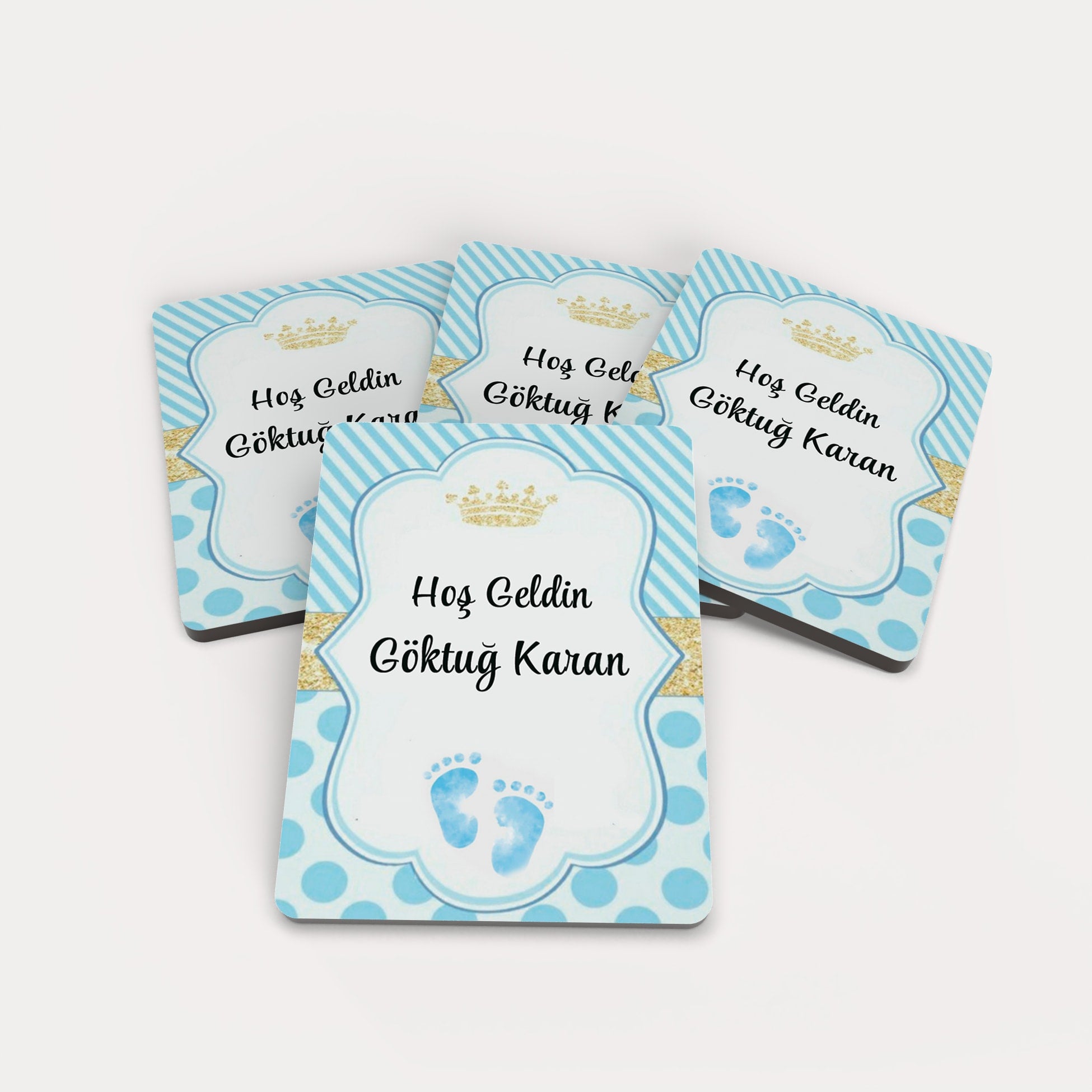 Yeni Doğan Temalı Ahşap Magnet