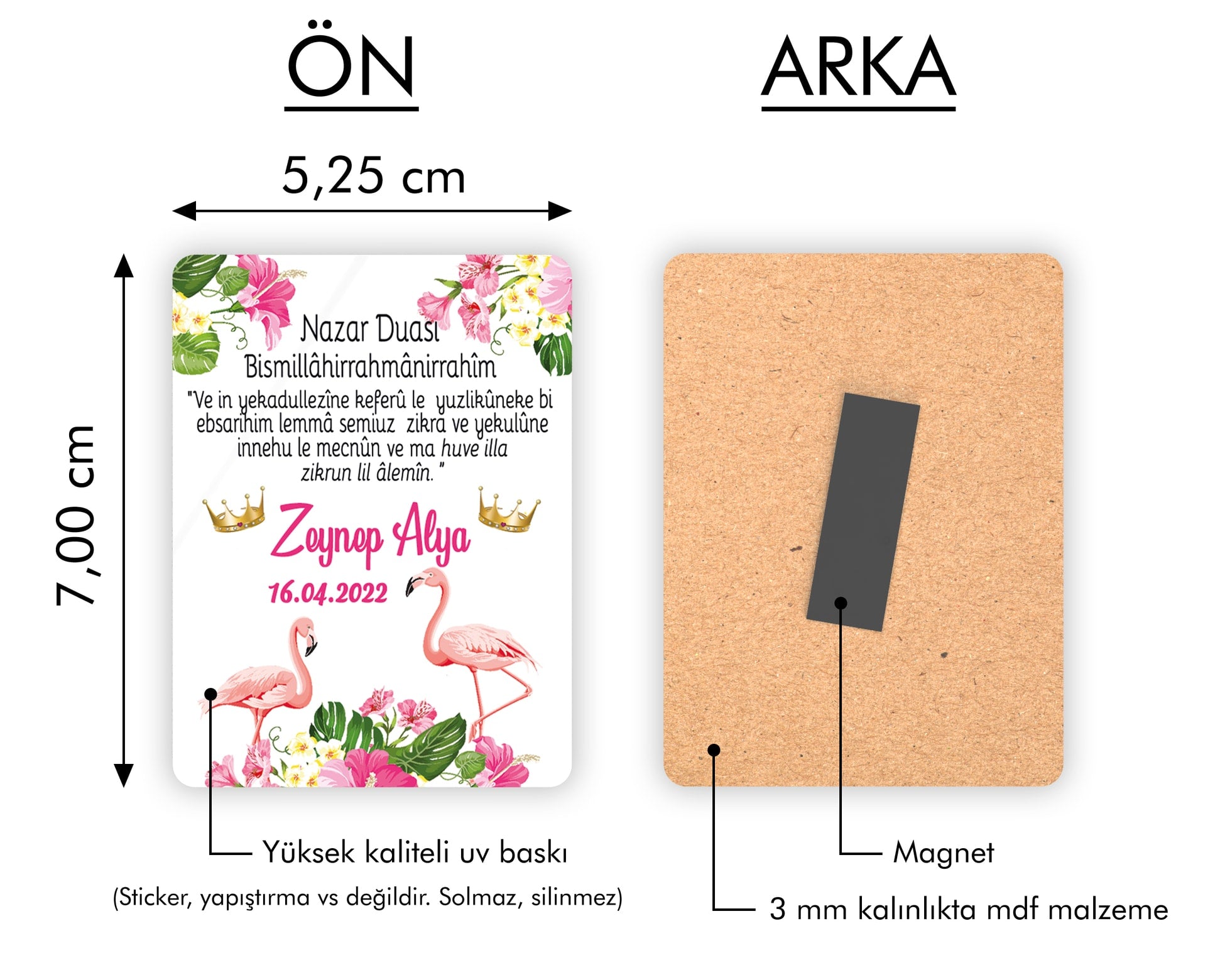 Filamingo Ahşap Magnet