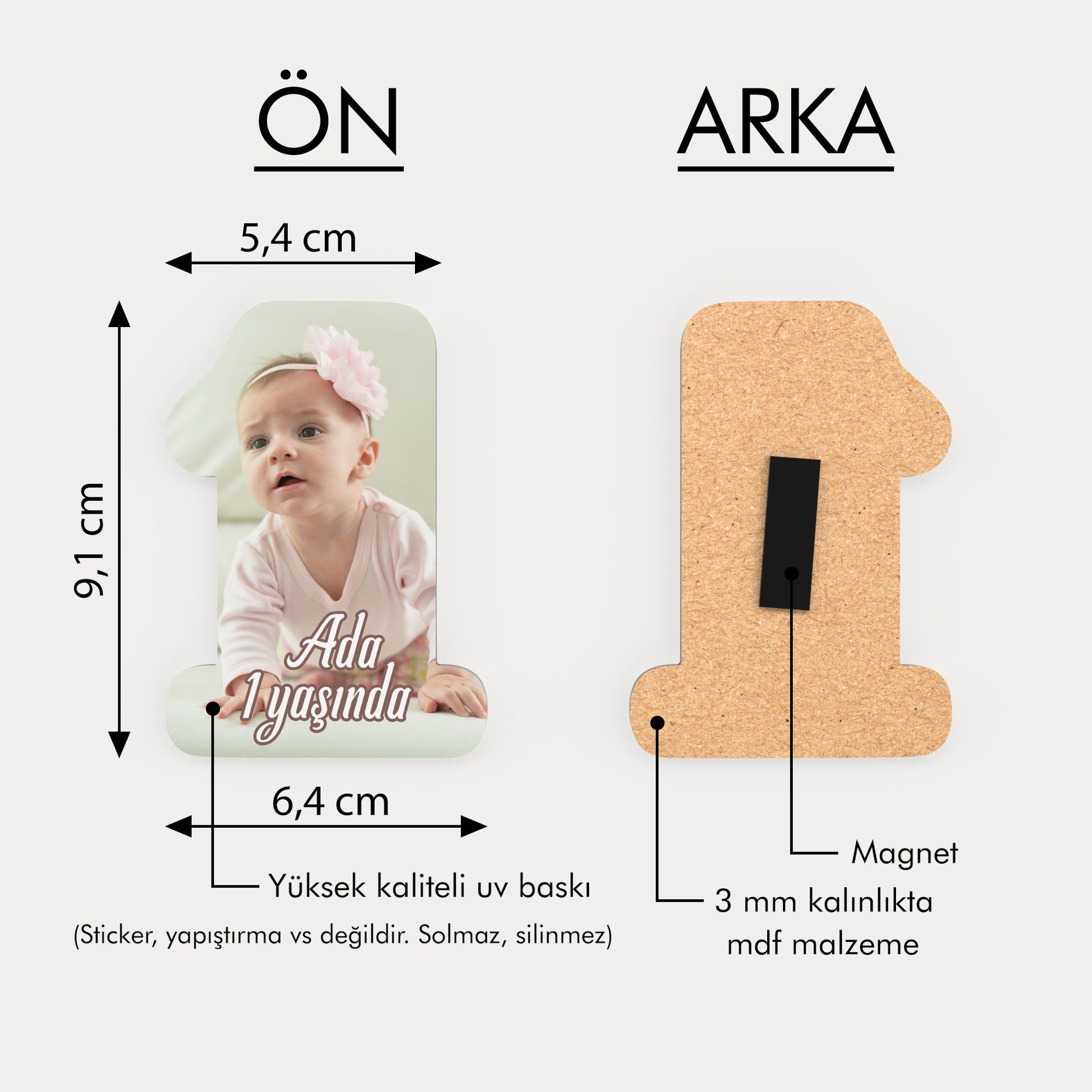 Fotoğraflı Ahşap Magnet