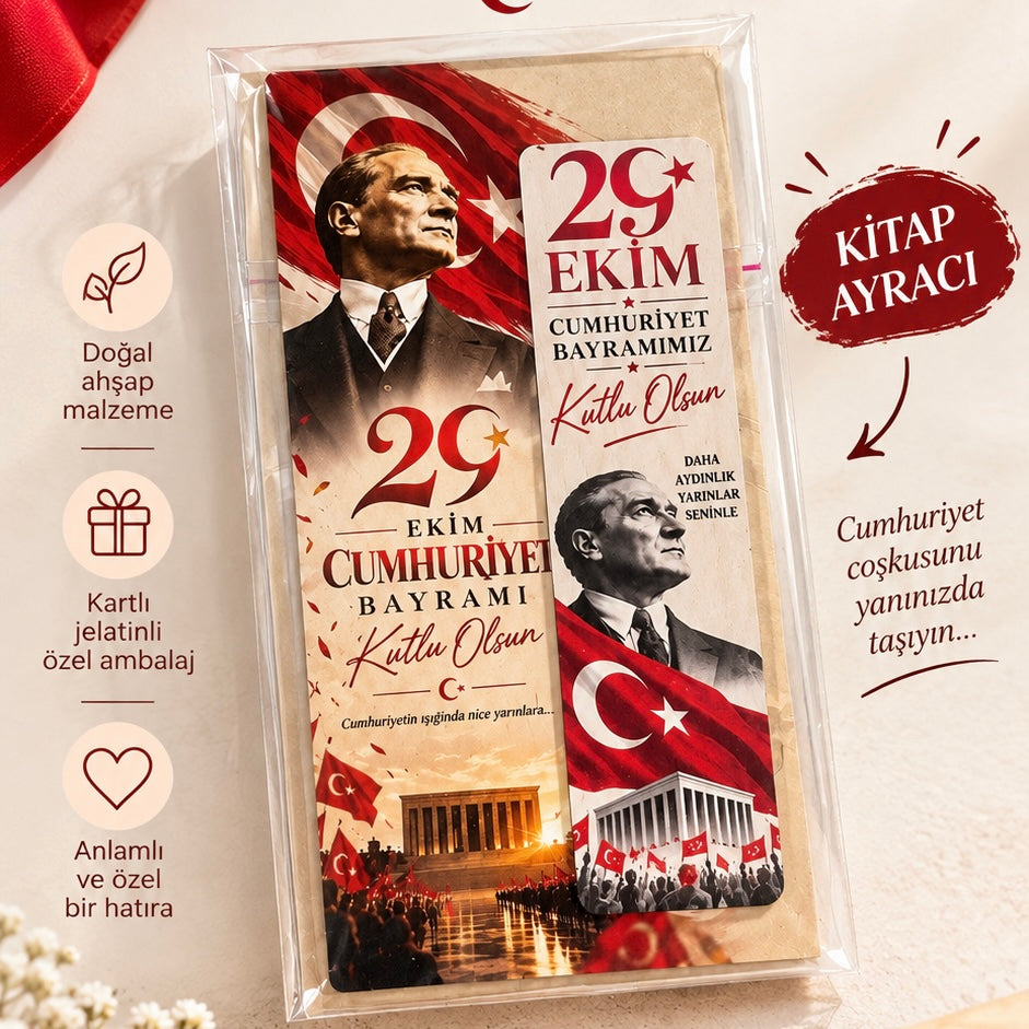 29 Ekim Temalı Kitap Ayracı