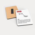 Aşk Yazılı Ahşap Magnet