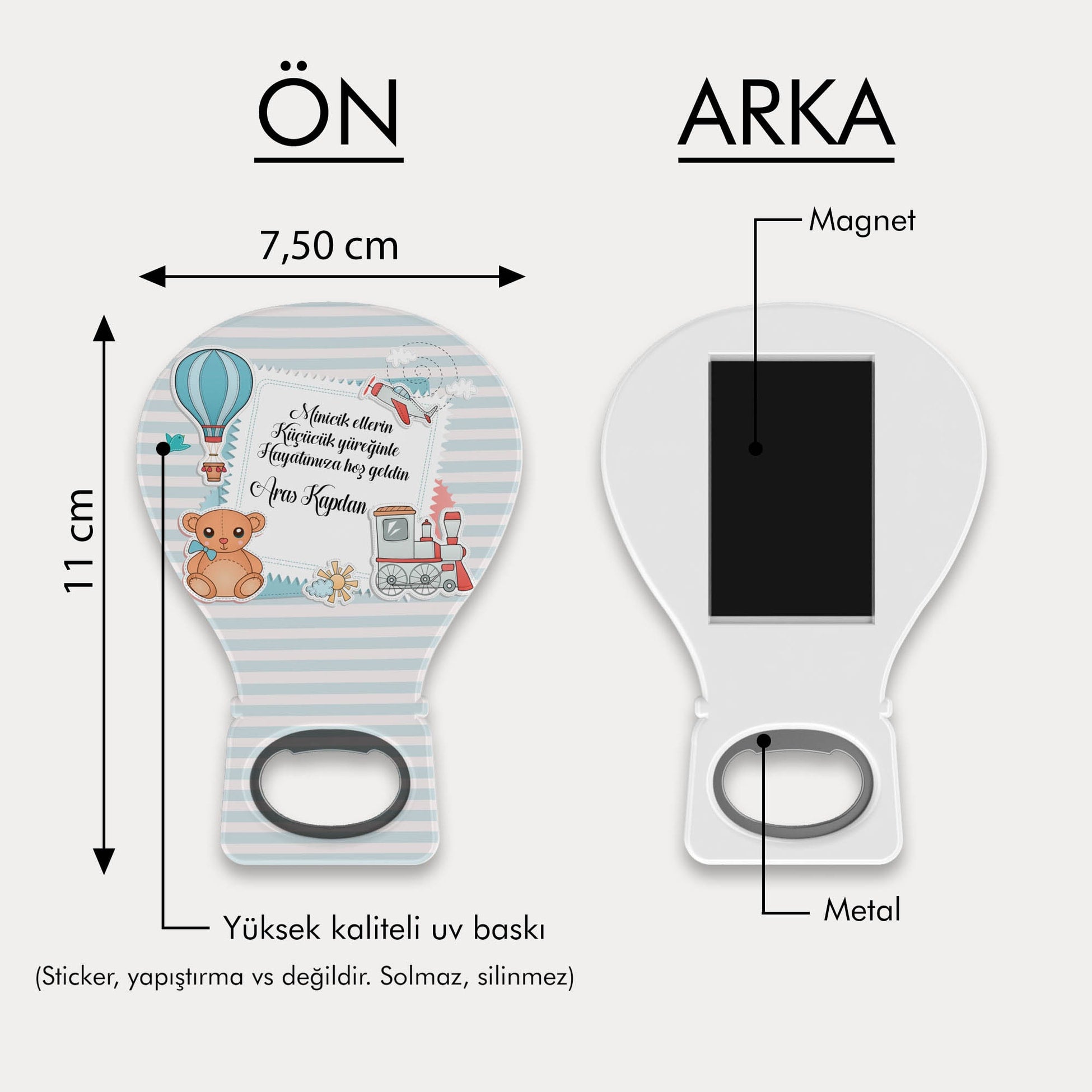 Oyuncak Temalı Balon Açacak Magnet