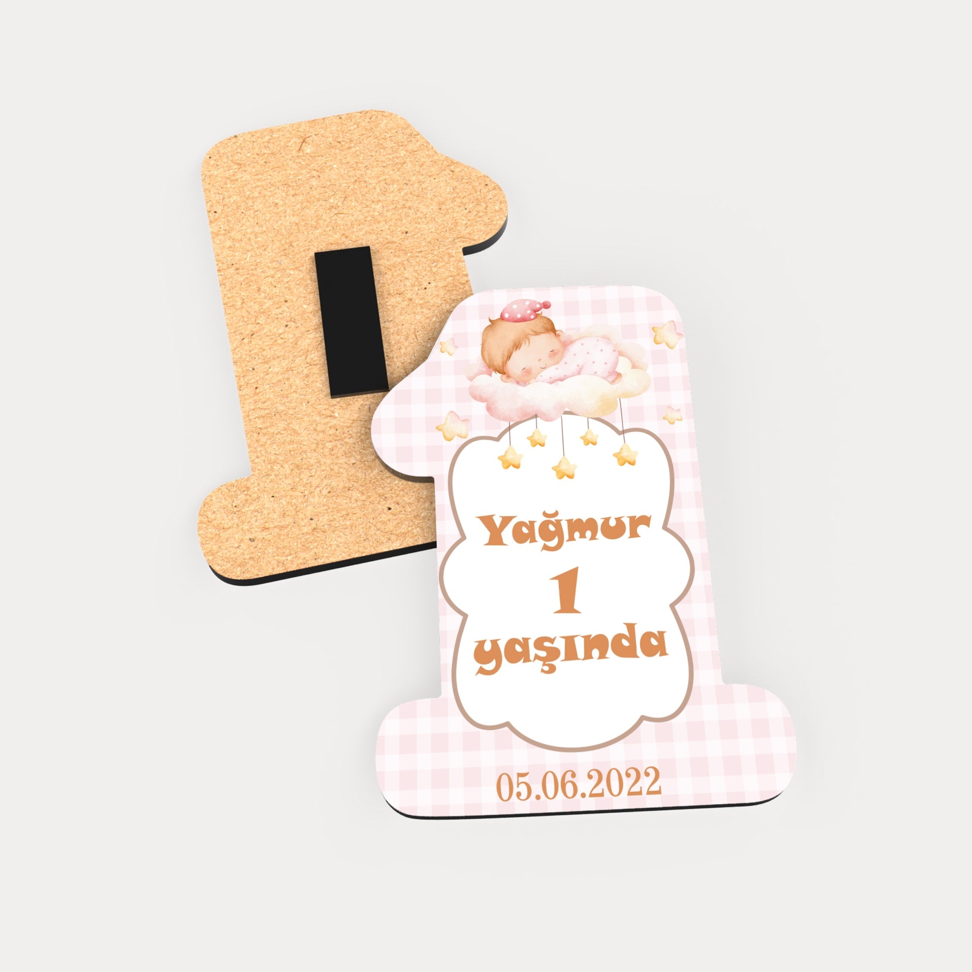 Bebek Temalı Ahşap Magnet