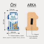 Ayıcık Temalı Ahşap Magnet