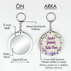 Anneler Günü Temalı Anahtarlıklı Ayna