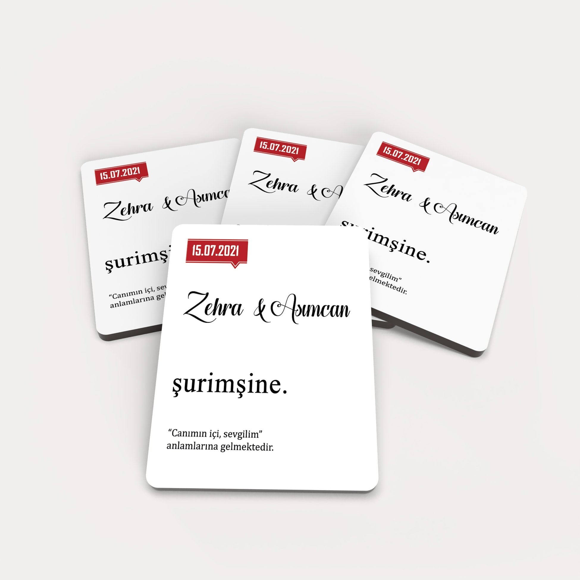 Şurimşine Yazılı Ahşap Magnet