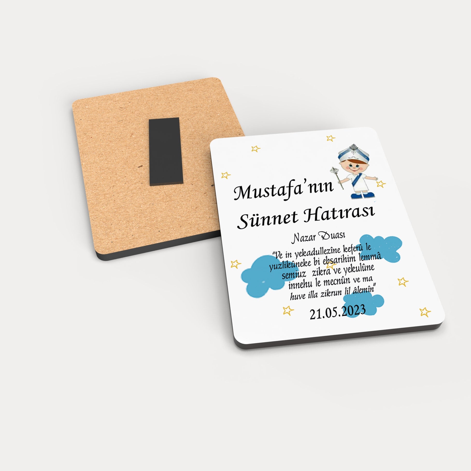 Sünnet Düğünü Temalı Ahşap Magnet