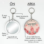 Anneler Günü Temalı Anahtarlıklı Ayna