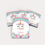 Unicorn Desenli Ahşap Magnet