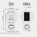 Mavi Fil Desenli Balon Açacak Magnet