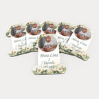 Papatya Desenli Ahşap Magnet