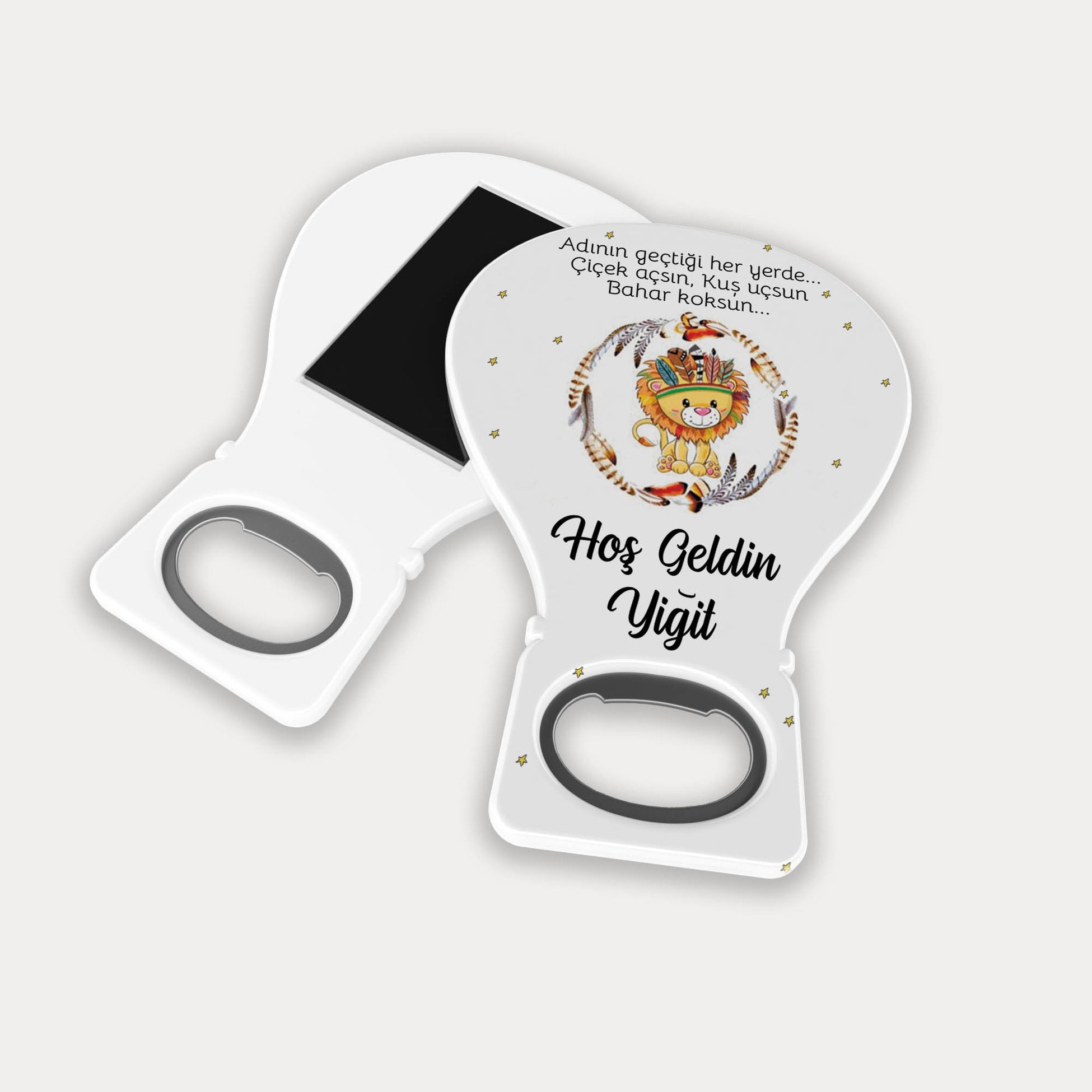 Aslan Desenli Balon Açacak Magnet