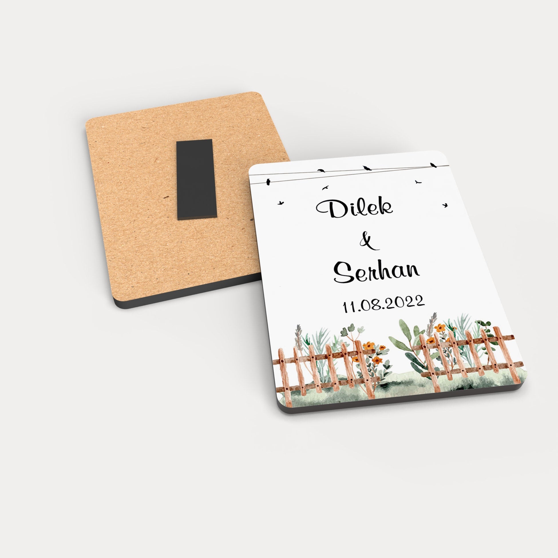 Çit Desenli Ahşap Magnet