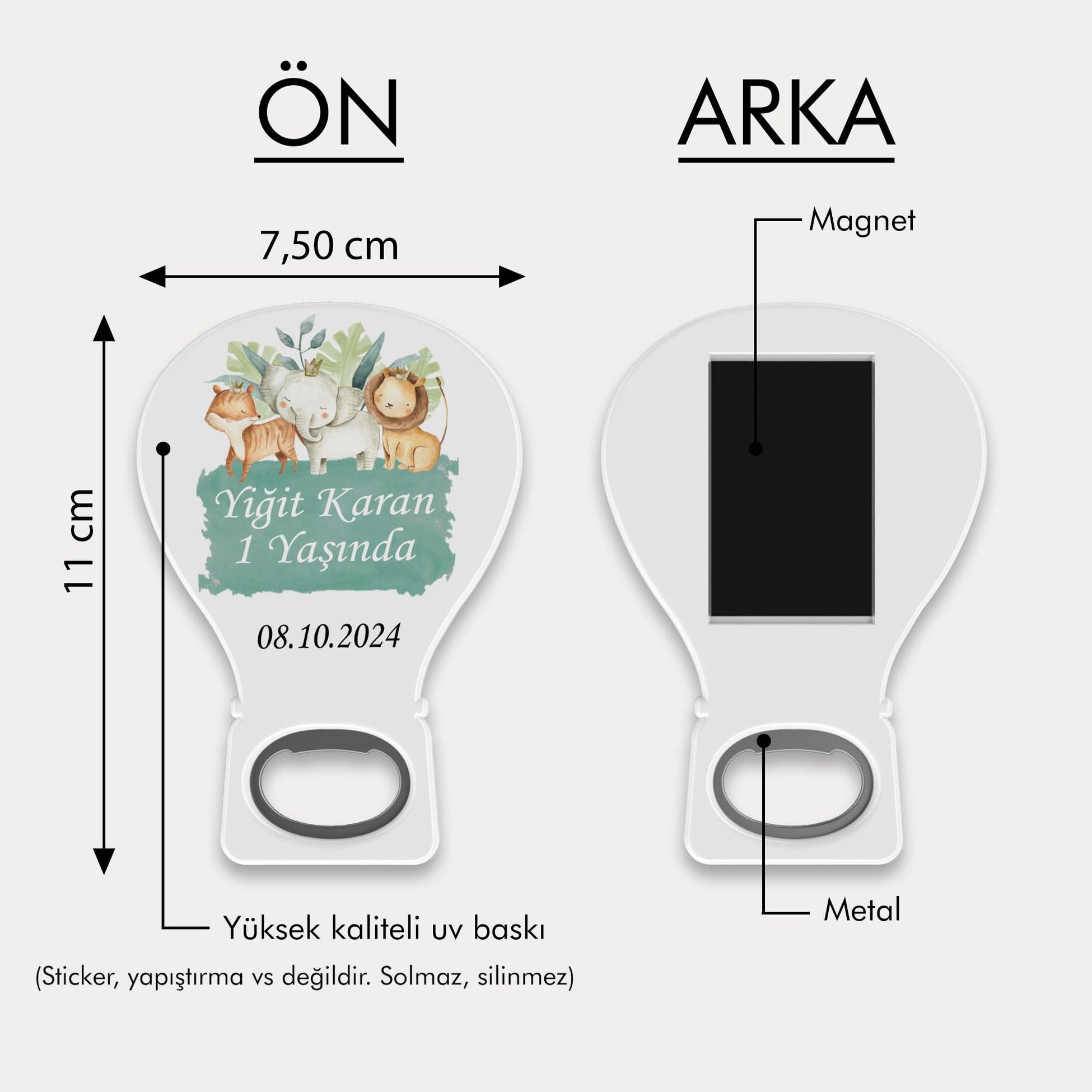 Safari Temalı Balon Açacak Magnet