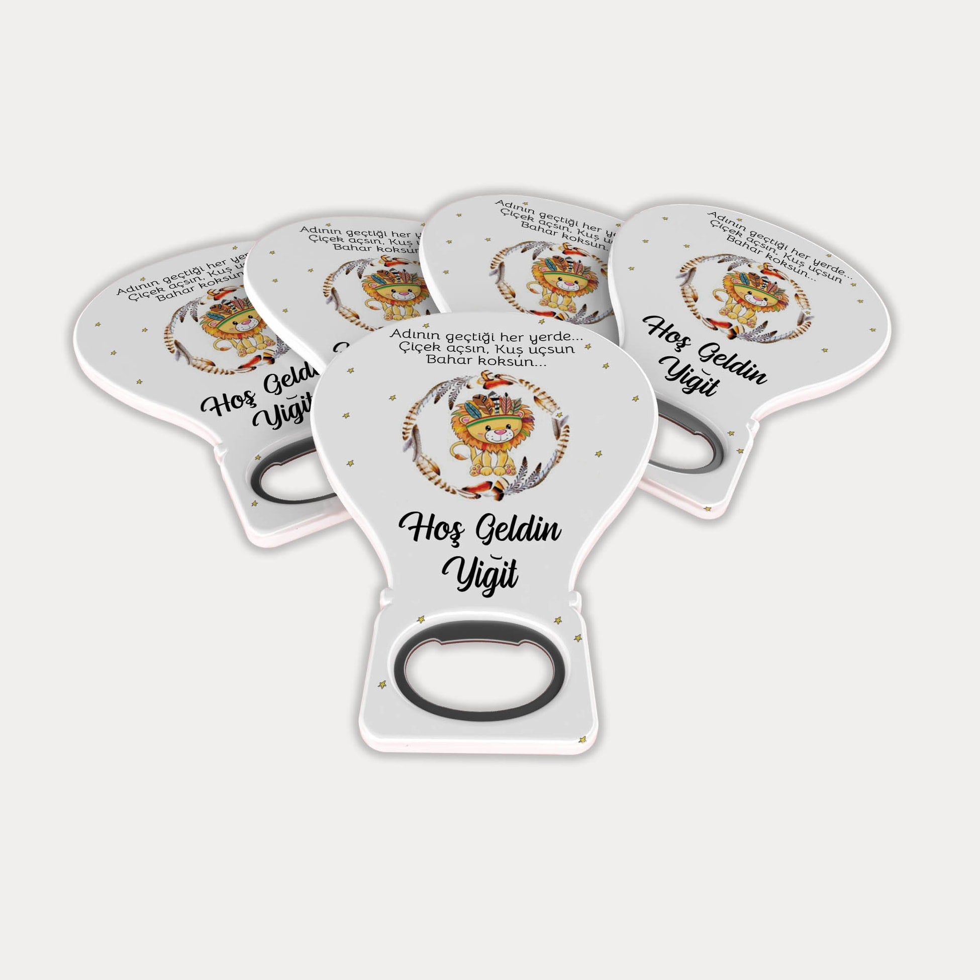 Aslan Desenli Balon Açacak Magnet