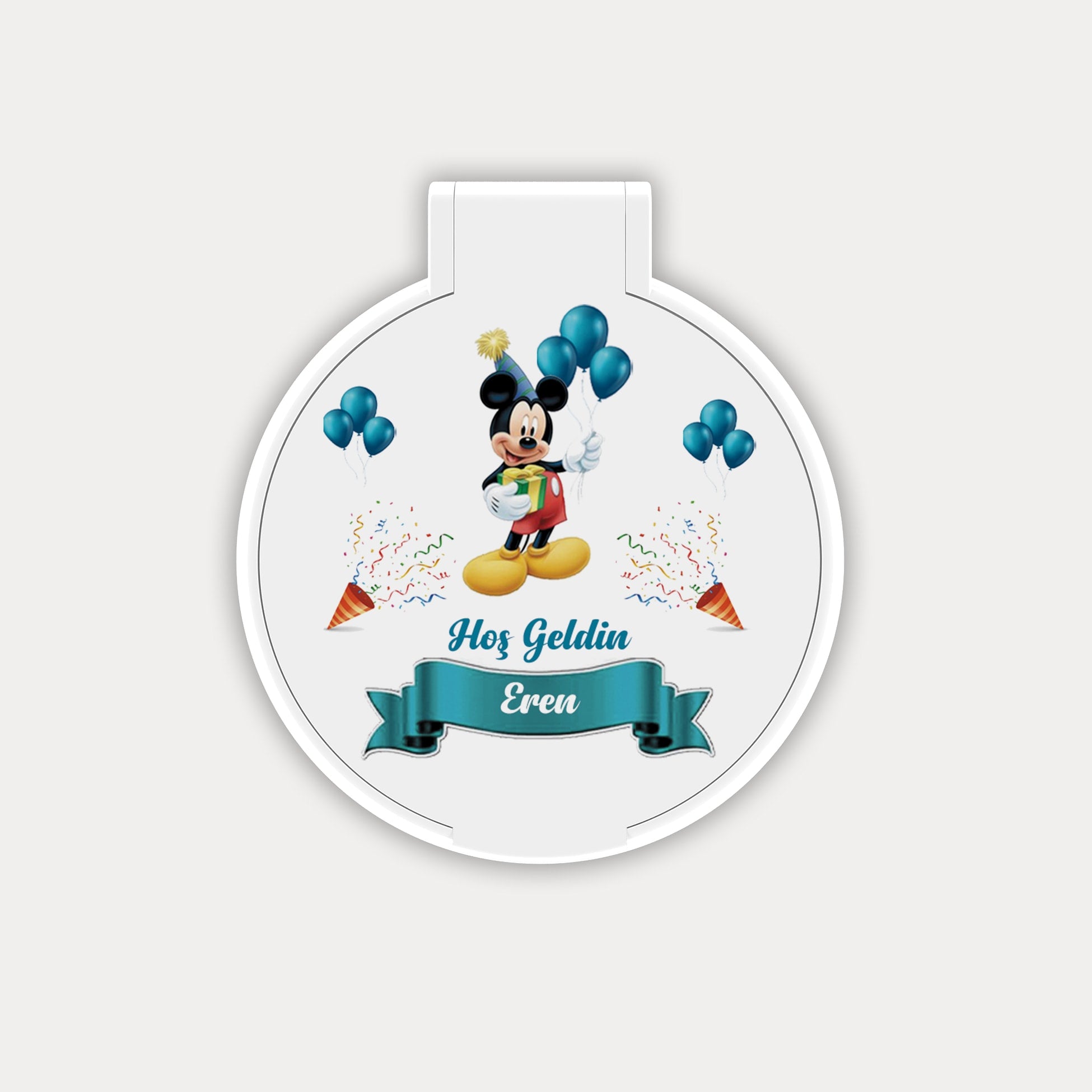 Mickey Mouse Temalı Yuvarlak Ayna