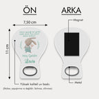 Tavşan Desenli Balon Açacak Magnet
