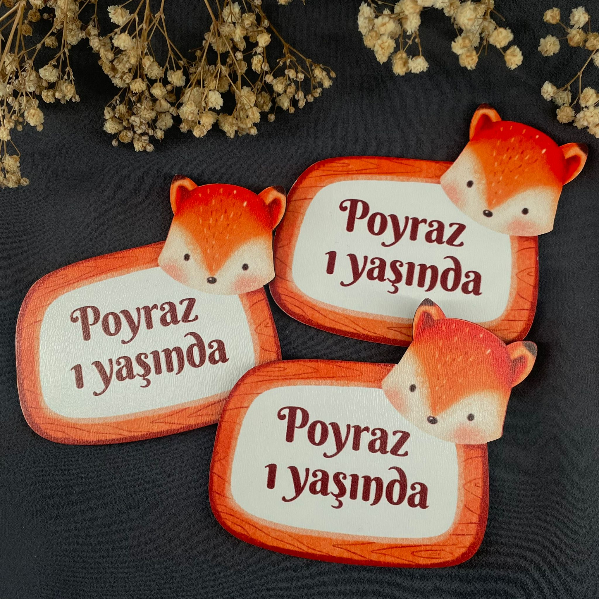 Tiki Temalı Özel Kesim Ahşap Magnet