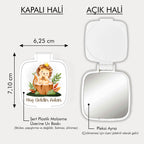 Aslan Desenli Kare Ayna