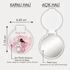 Bride Temalı Yuvarlak Ayna