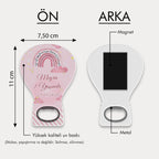 Gökkuşağı Desenli Balon Açacak Magnet