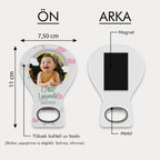 Gökkuşağı Temalı Fotoğraflı Balon Açacak Magnet
