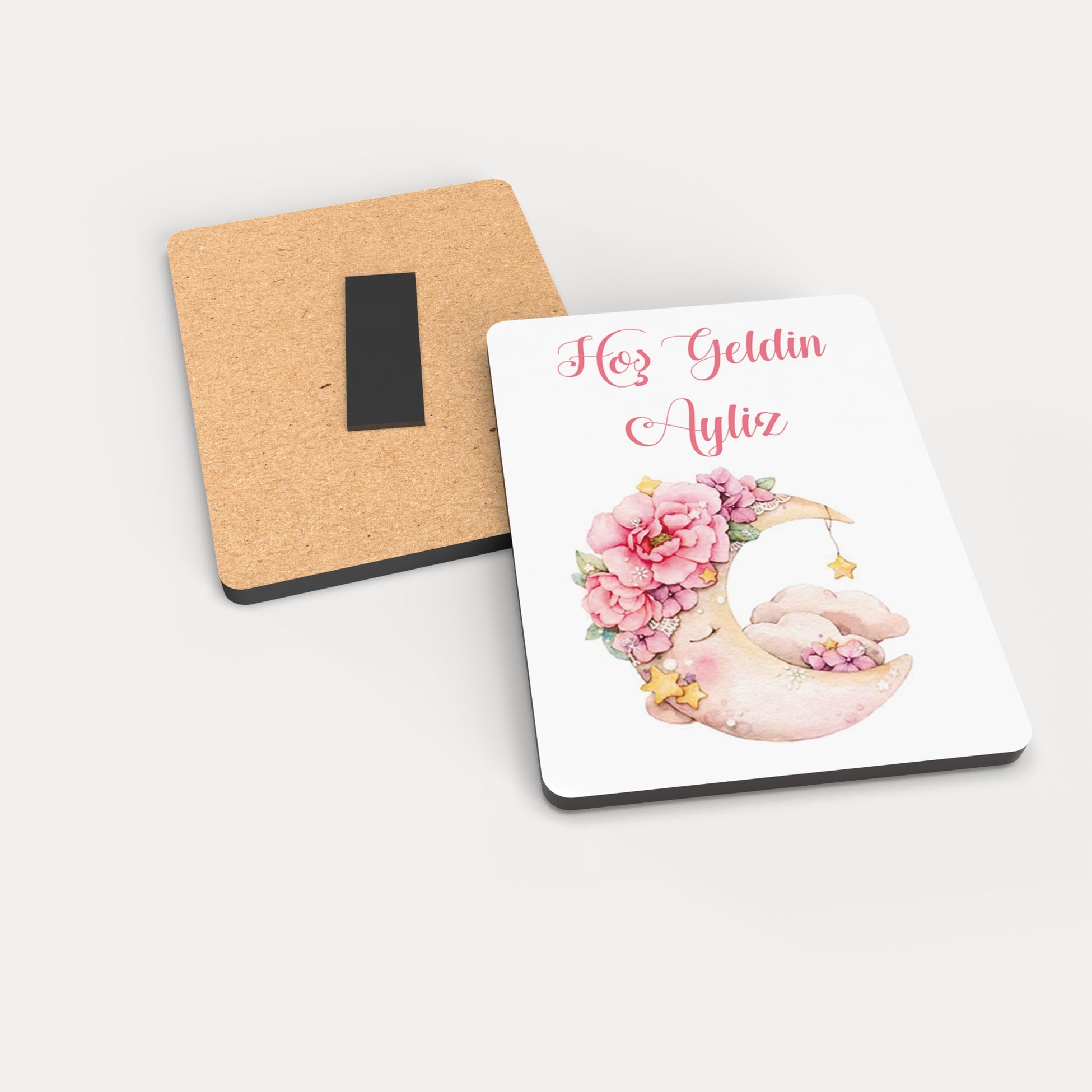 Fil Desenli Ahşap Magnet