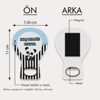 Panda Desenli Balon Açacak Magnet