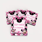 Minnie Mouse Desenli Ahşap Magnet