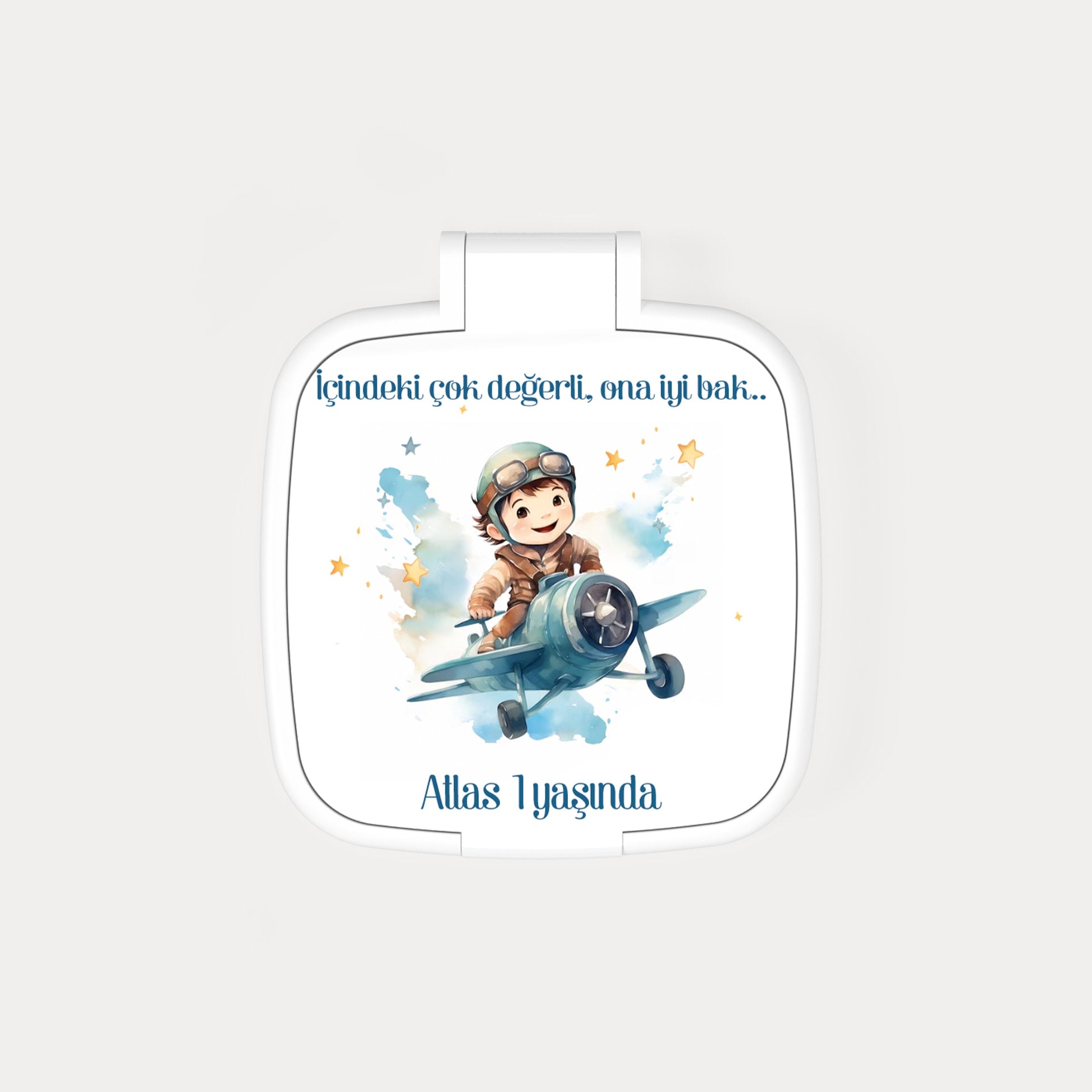 Pilot Temalı Kare Ayna
