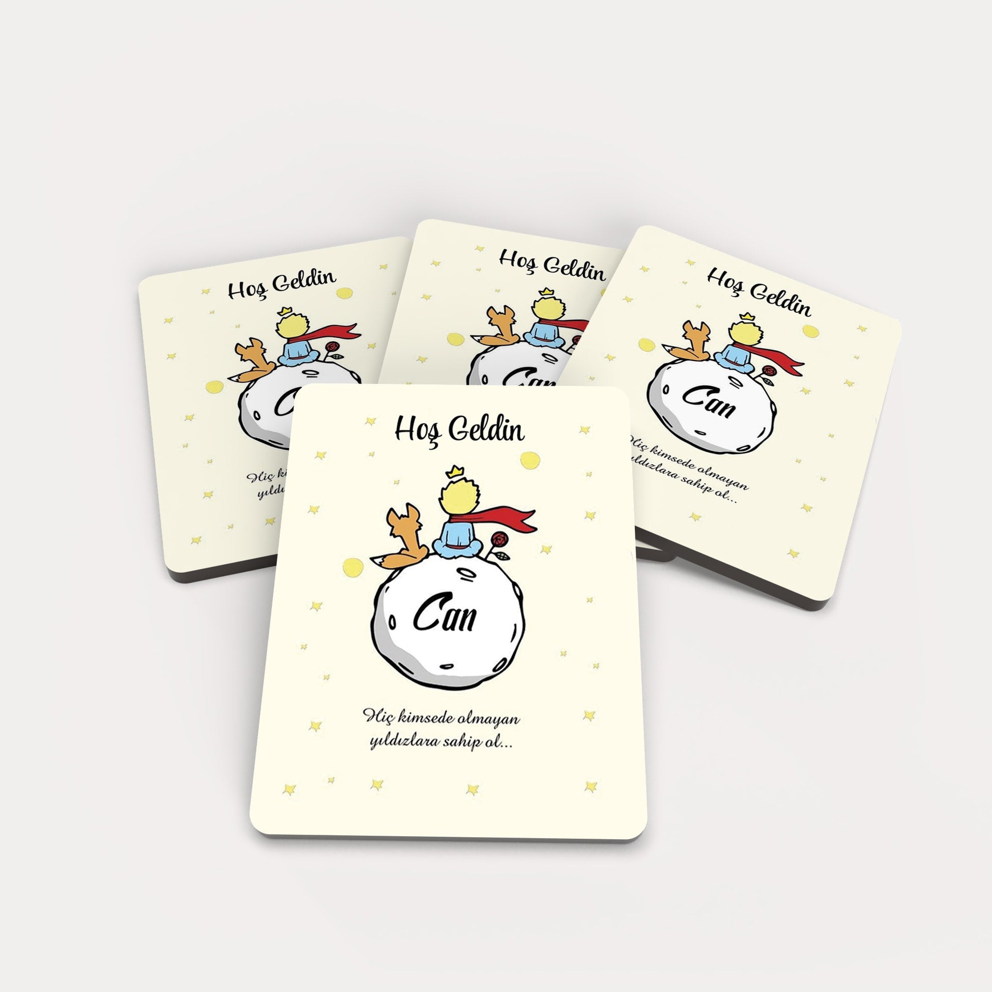 Küçük Prens Desenli Ahşap Magnet