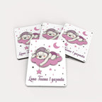 Pembe Ayıcık Desenli Ahşap Magnet