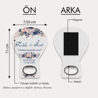 Çiçek Desenli Balon Açacak Magnet