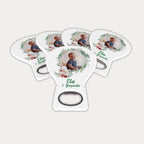 Tavşan Ailesi Desenli Balon Açacak Magnet