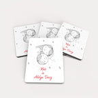 İkiz Bebek Temalı Ahşap Magnet