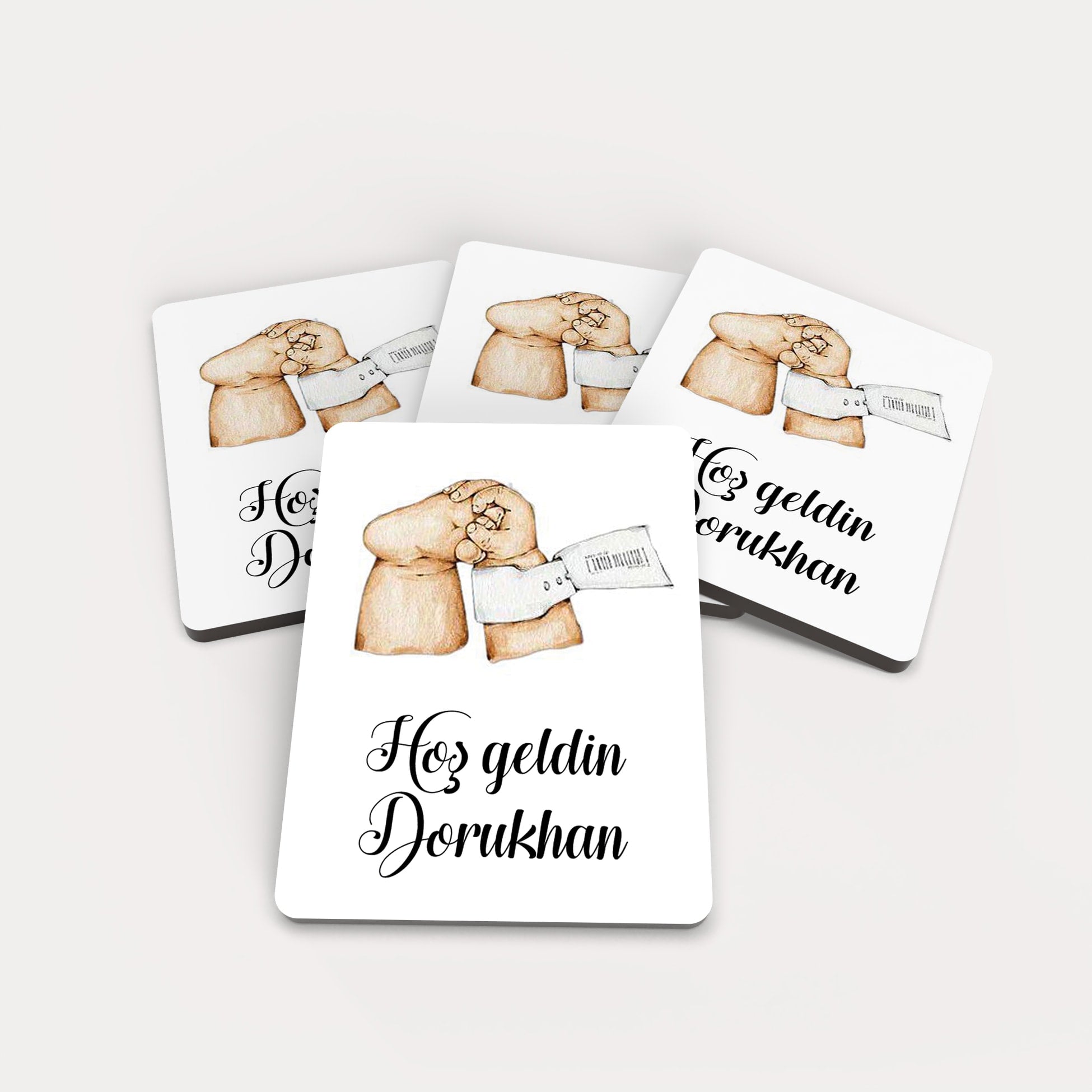 Yenidoğan Temalı Ahşap Magnet