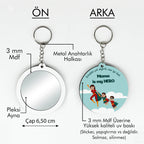 Anneler Günü Temalı Anahtarlıklı Ayna