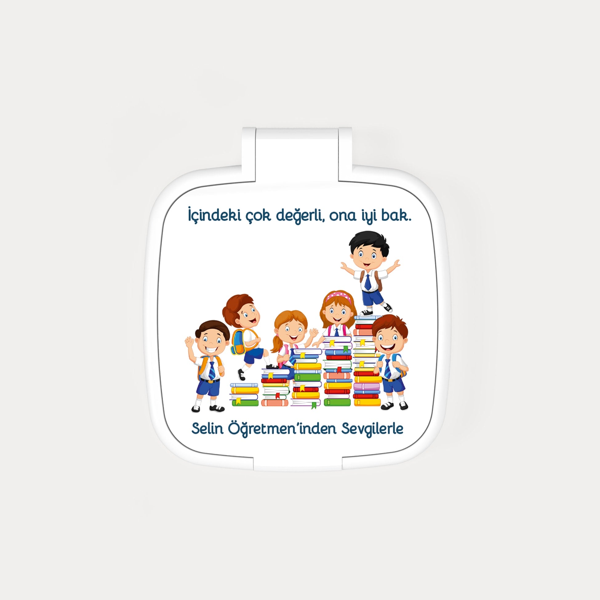Okul Tatili Temalı Kare Ayna