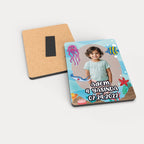 Deniz Temalı Fotoğraflı Ahşap Magnet