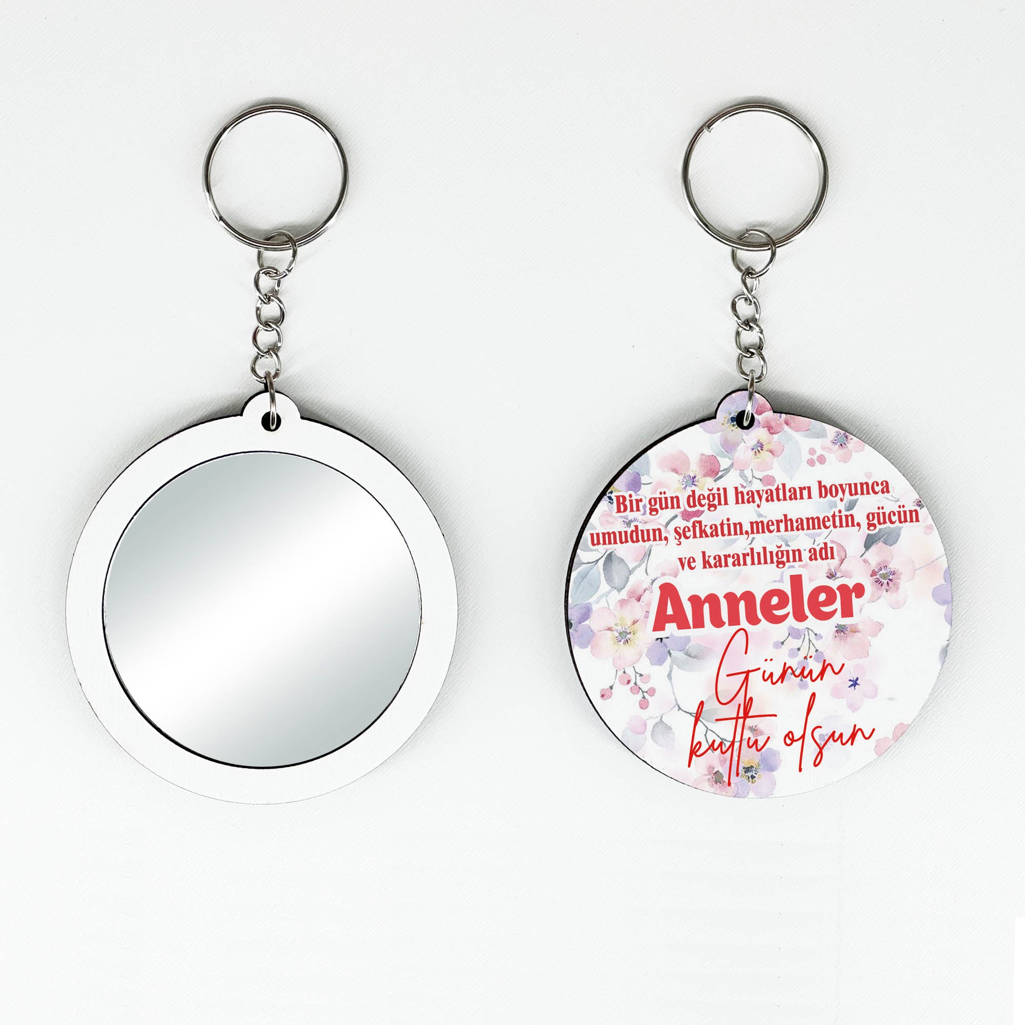 Anneler Günü Temalı Anahtarlıklı Ayna