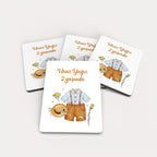 Erkek Bebek Temalı Ahşap Magnet