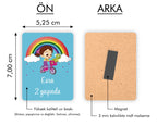 Niloya Temalı Ahşap Magnet
