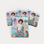 Deniz Temalı Fotoğraflı Ahşap Magnet