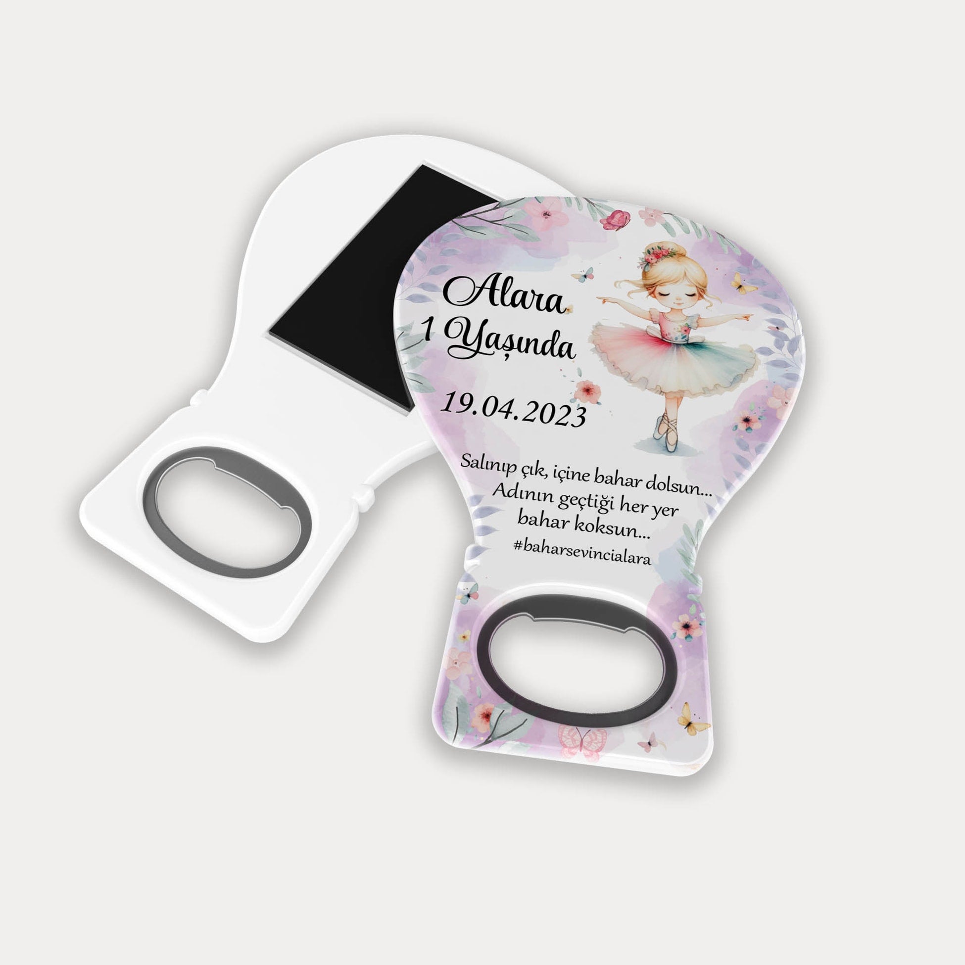 Balerin Temalı Balon Açacak Magnet