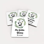 Panda Desenli Ahşap Magnet