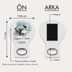 Gelin Damat Figürlü Balon Açacak Magnet